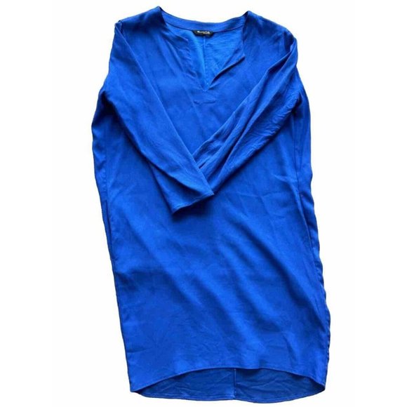 MOSSIMO DUTTI Women's Blue Dress Size 6 Sheath 3/4 Sleeves ASO Kate Middleton - Picture 2 of 8